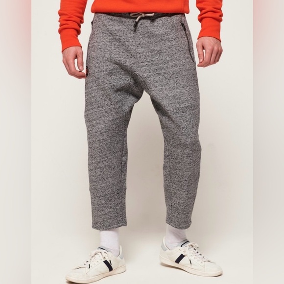 Superdry Cropped Loopback Joggers - Picture 2 of 12